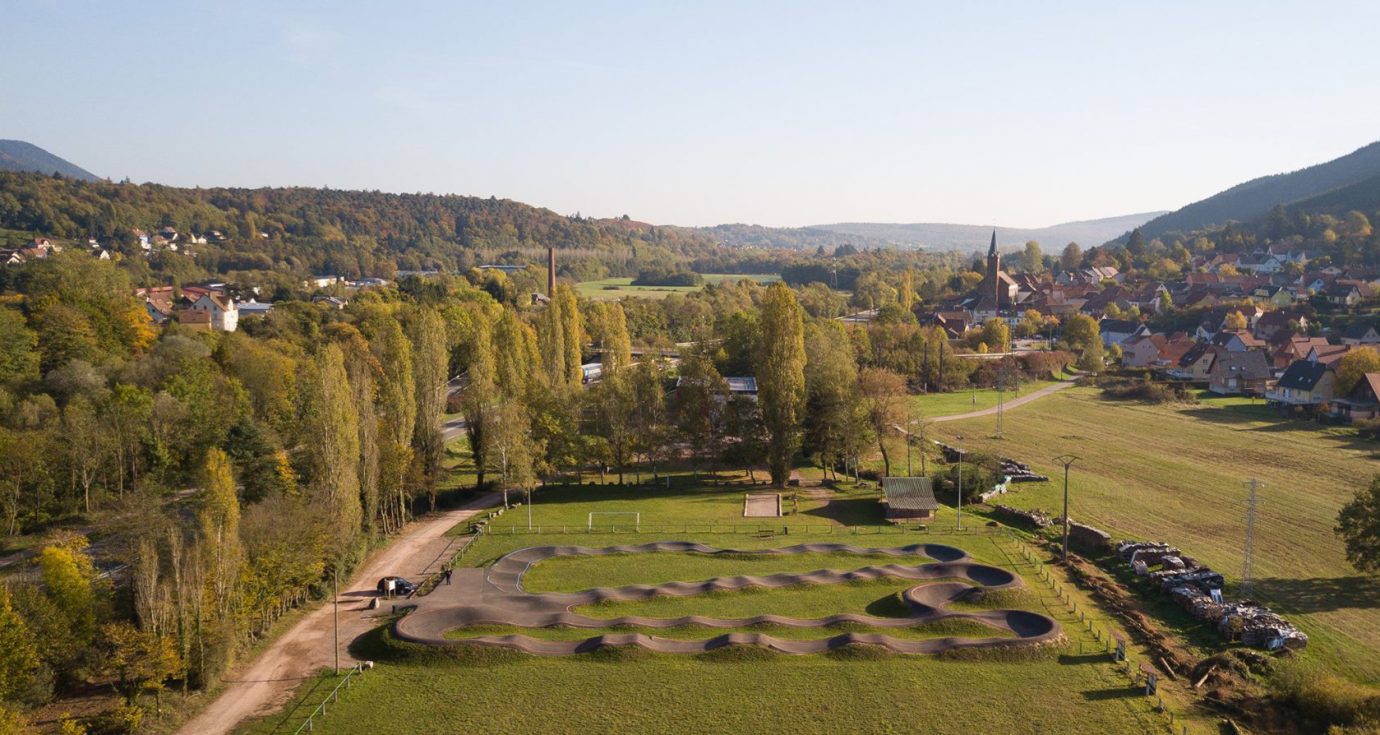 vue drone pumptrack muhlbach