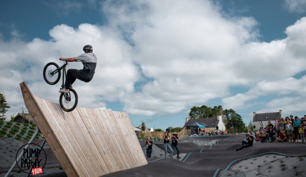 wallride de la pumptrack de plouhinec